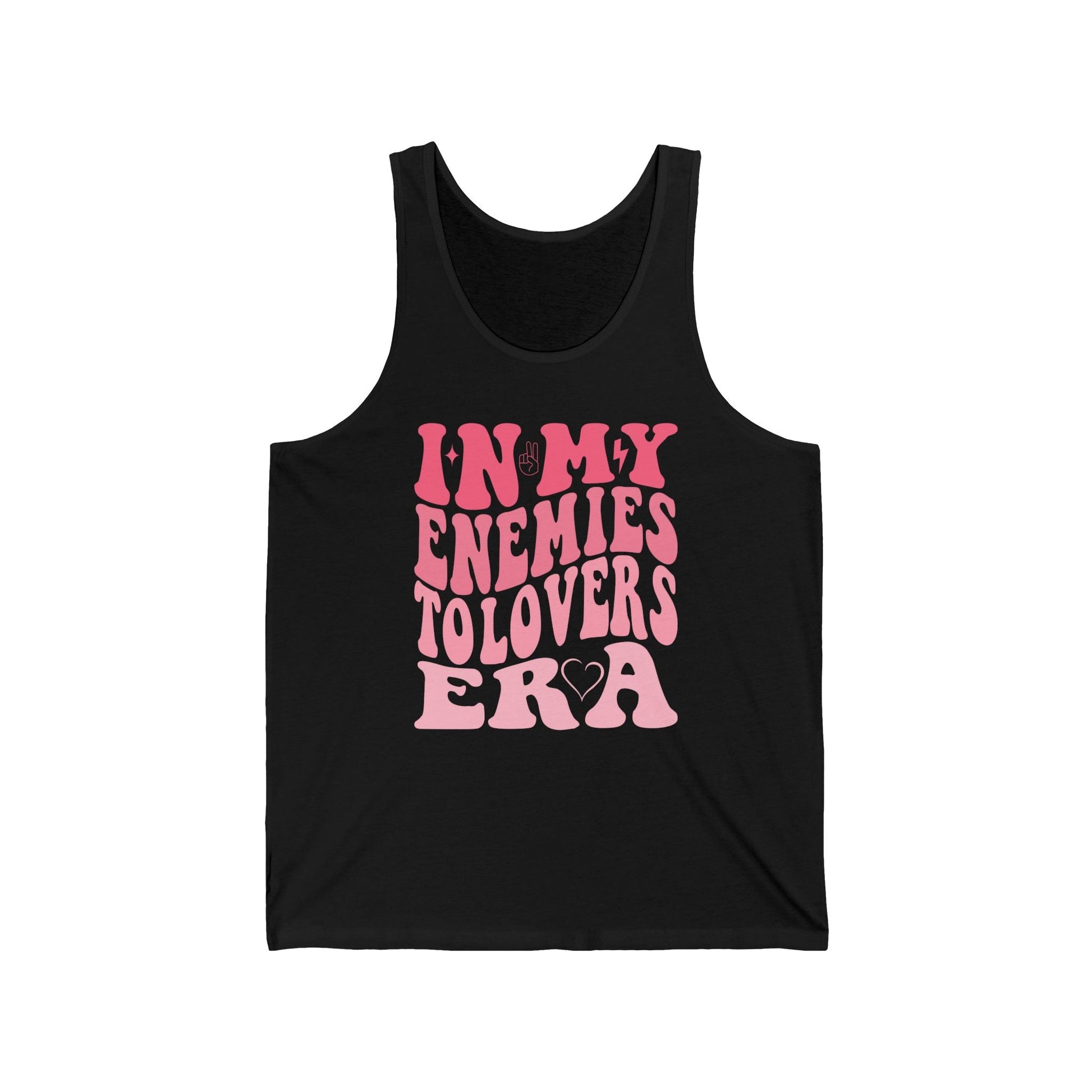 In My Enemies to Lovers Era Tank Top – Romantic Trope Graphic - Offbeat Opulence