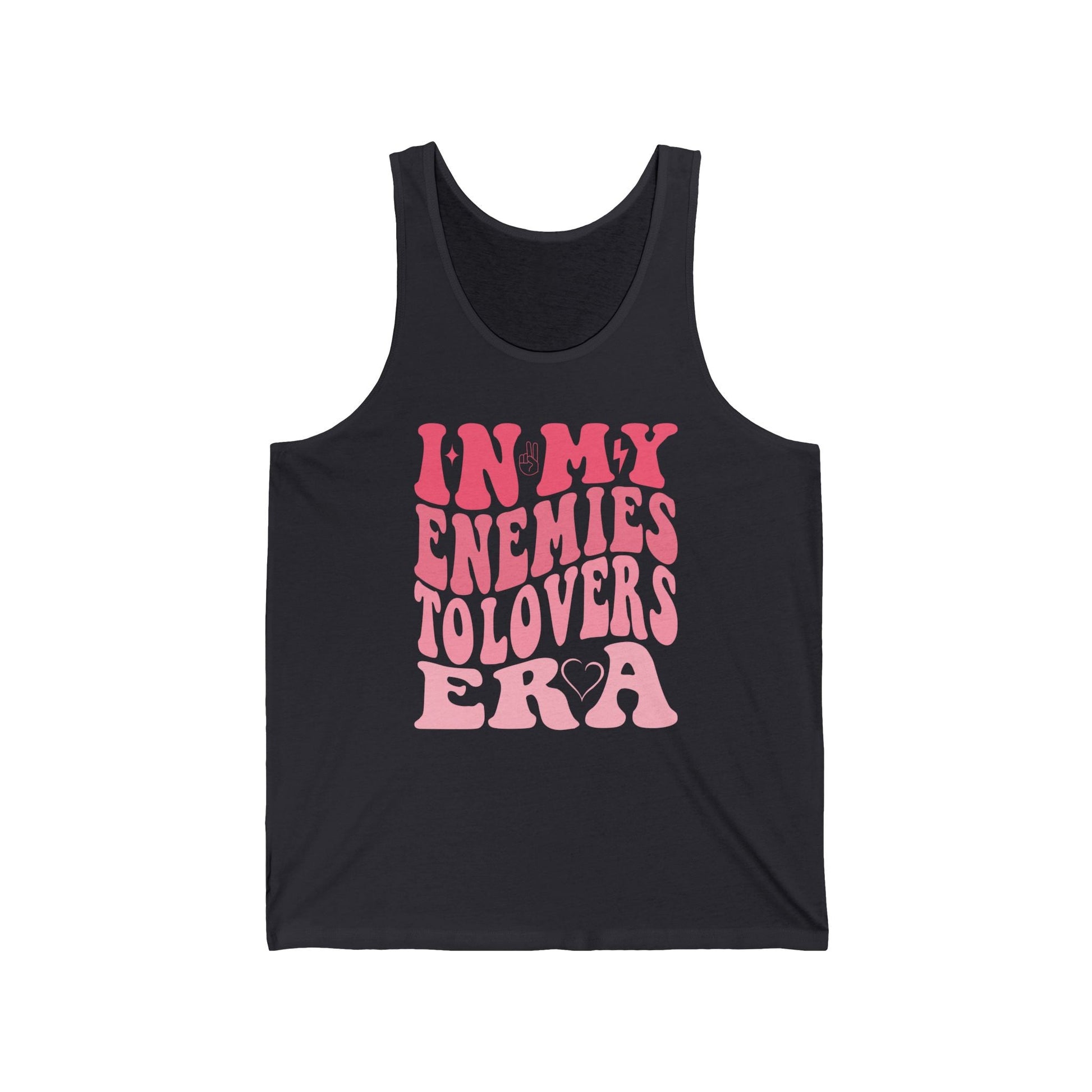 In My Enemies to Lovers Era Tank Top – Romantic Trope Graphic - Offbeat Opulence
