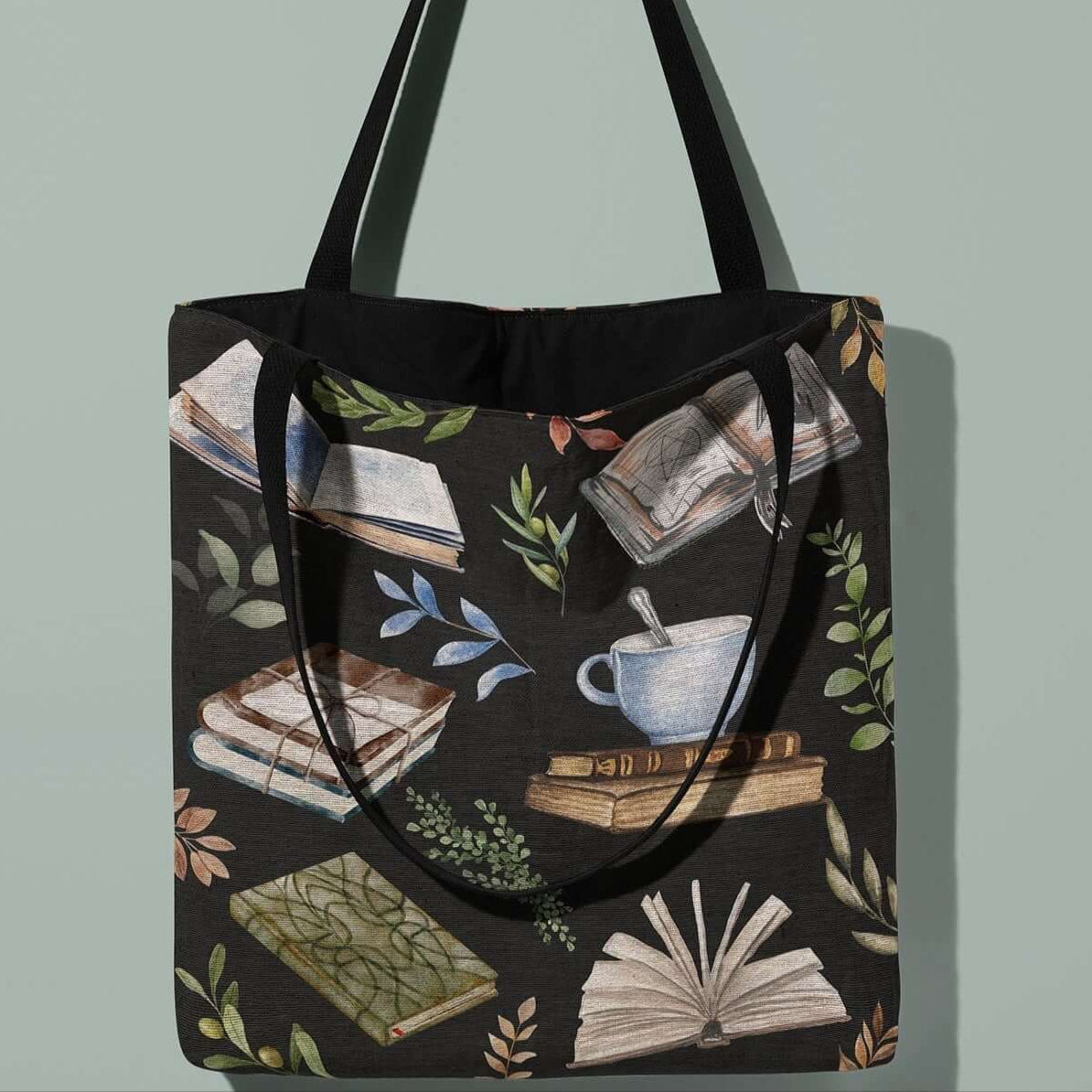 Literary Spell Woven Tapestry Tote – For Book Lovers & Dreamers-Offbeat Opulence