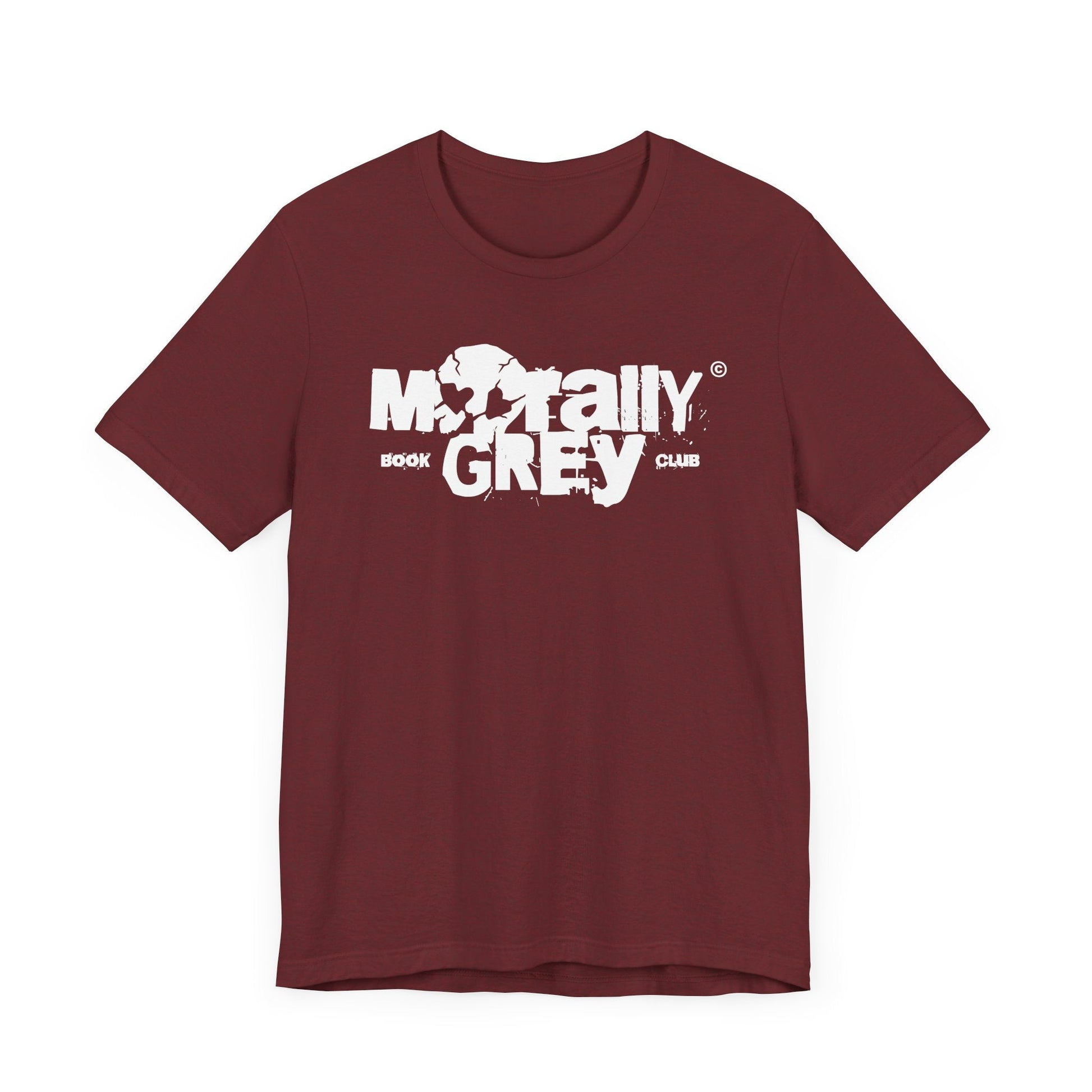 Morally Grey Book Club T-Shirt – Gritty Skull Logo Edition - Offbeat Opulence
