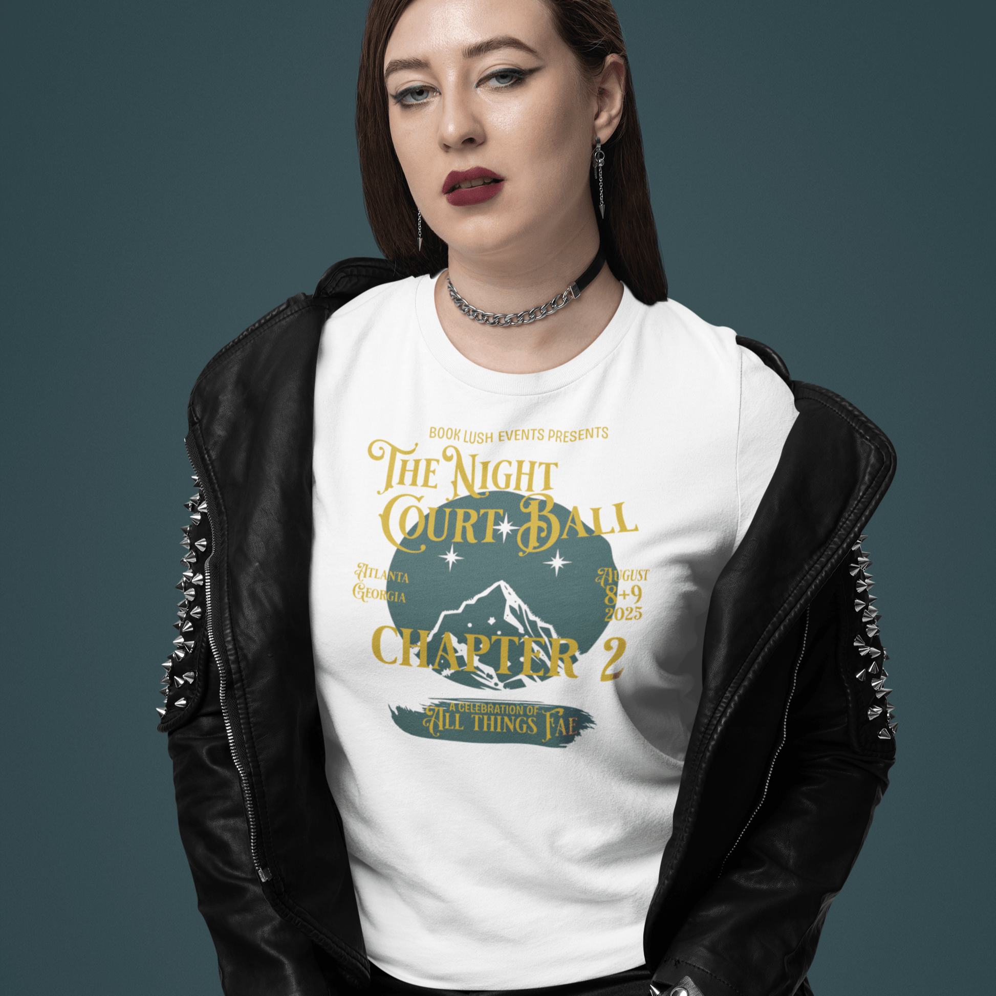 Night Court Ball: Chapter 2 Tee – Fantasy Music Festival Poster Style - Offbeat Opulence