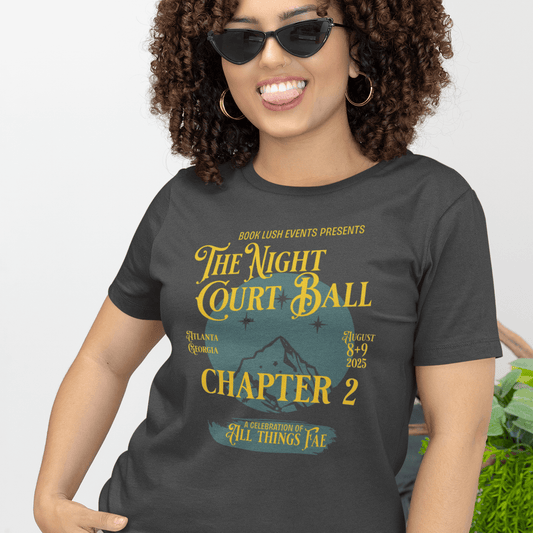 Night Court Ball: Chapter 2 Tee – Fantasy Music Festival Poster Style - Offbeat Opulence