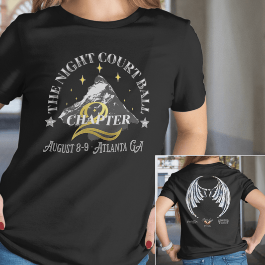 Night Court Ball: Chapter 2 Tee – Limited Edition Event Shirt (Front + Back Design) - Offbeat Opulence