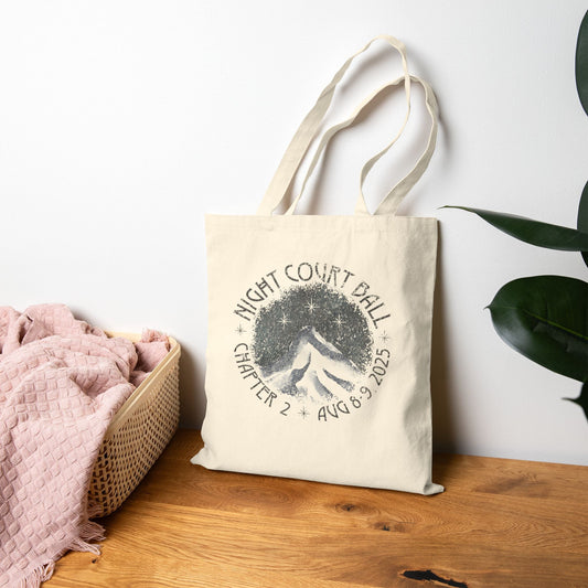 Night Court Ball: Chapter 2 Tote – Retro Fantasy Tour Design (Double - Sided) - Offbeat Opulence