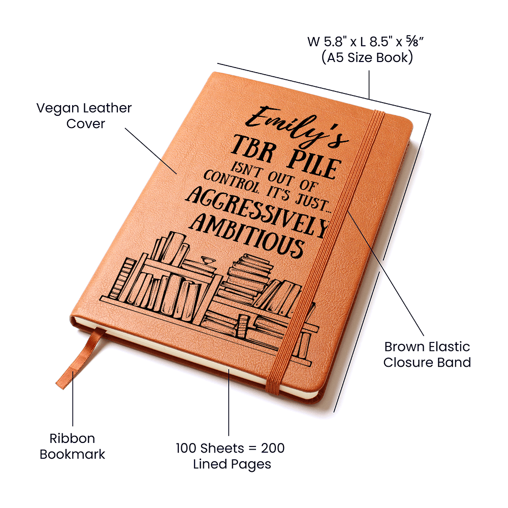 Personalized Aggressively Ambitious TBR Journal-Offbeat Opulence