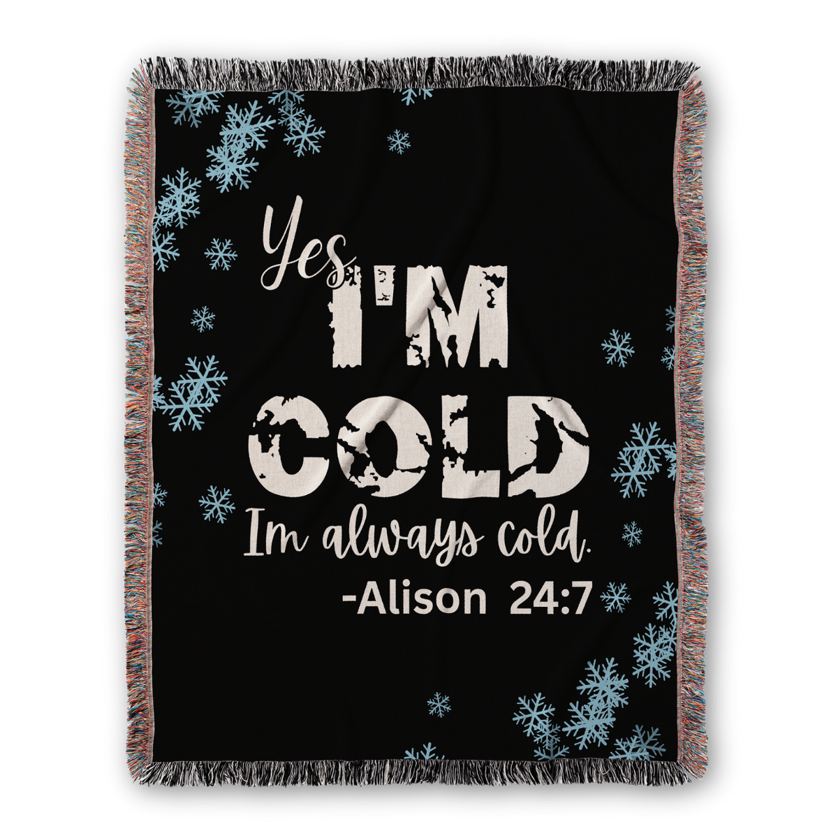 Personalized Always Cold Blanket – A Snuggly Statement for Perpetually Chilly Souls - Offbeat Opulence