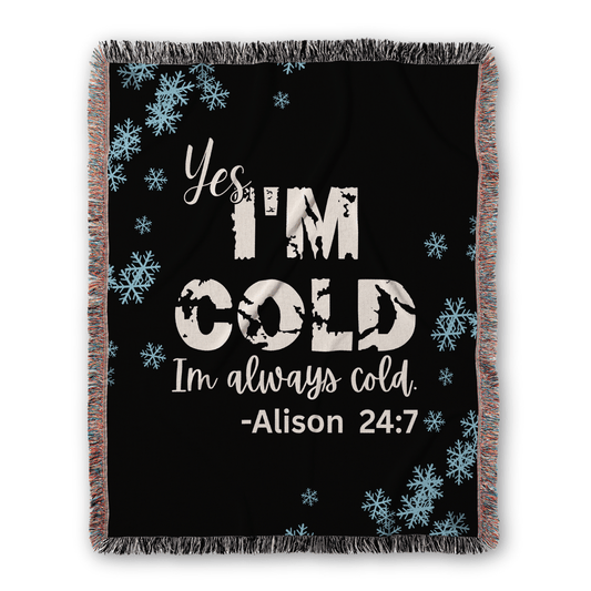 Personalized Always Cold Blanket – A Snuggly Statement for Perpetually Chilly Souls - Offbeat Opulence