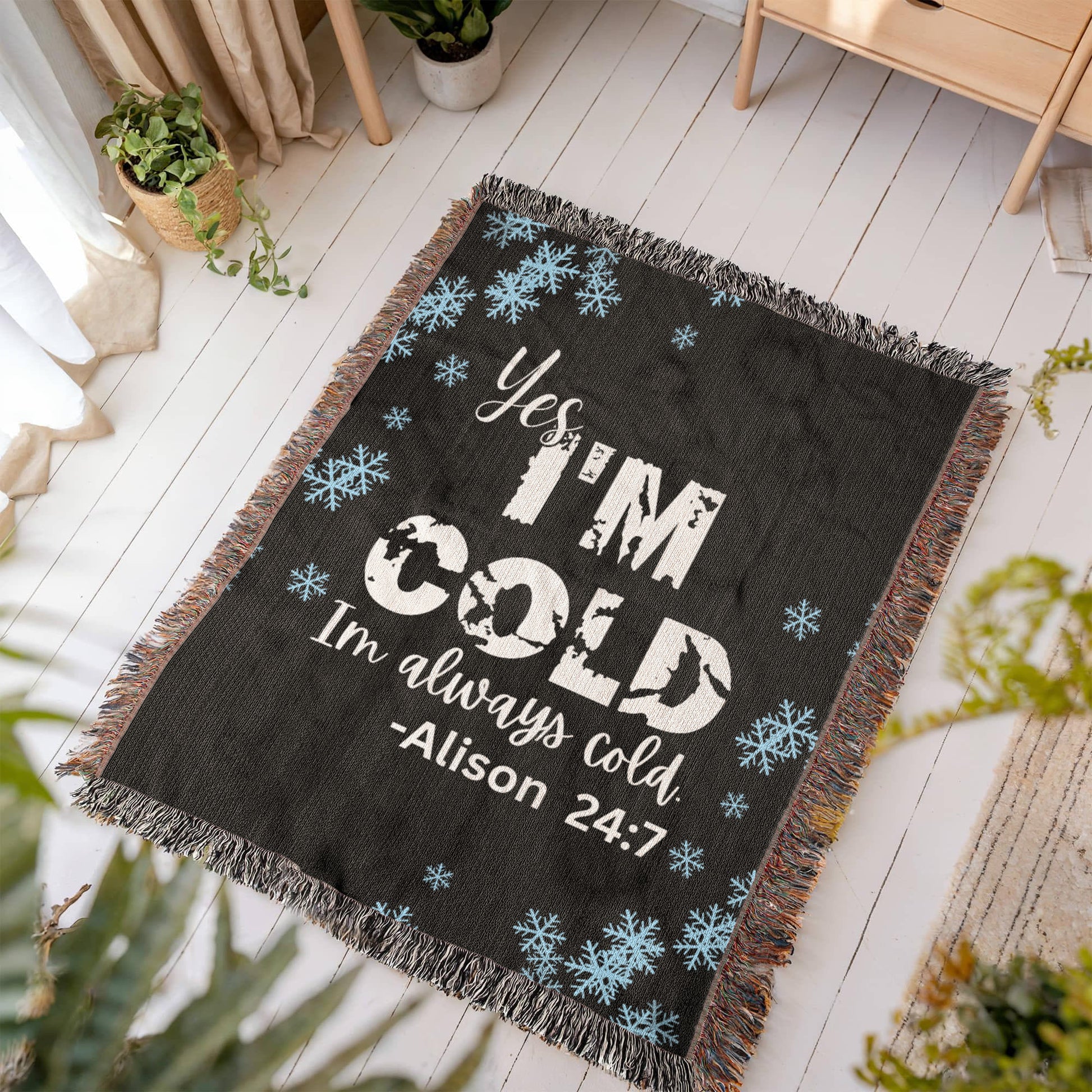 Personalized Always Cold Blanket – A Snuggly Statement for Perpetually Chilly Souls - Offbeat Opulence