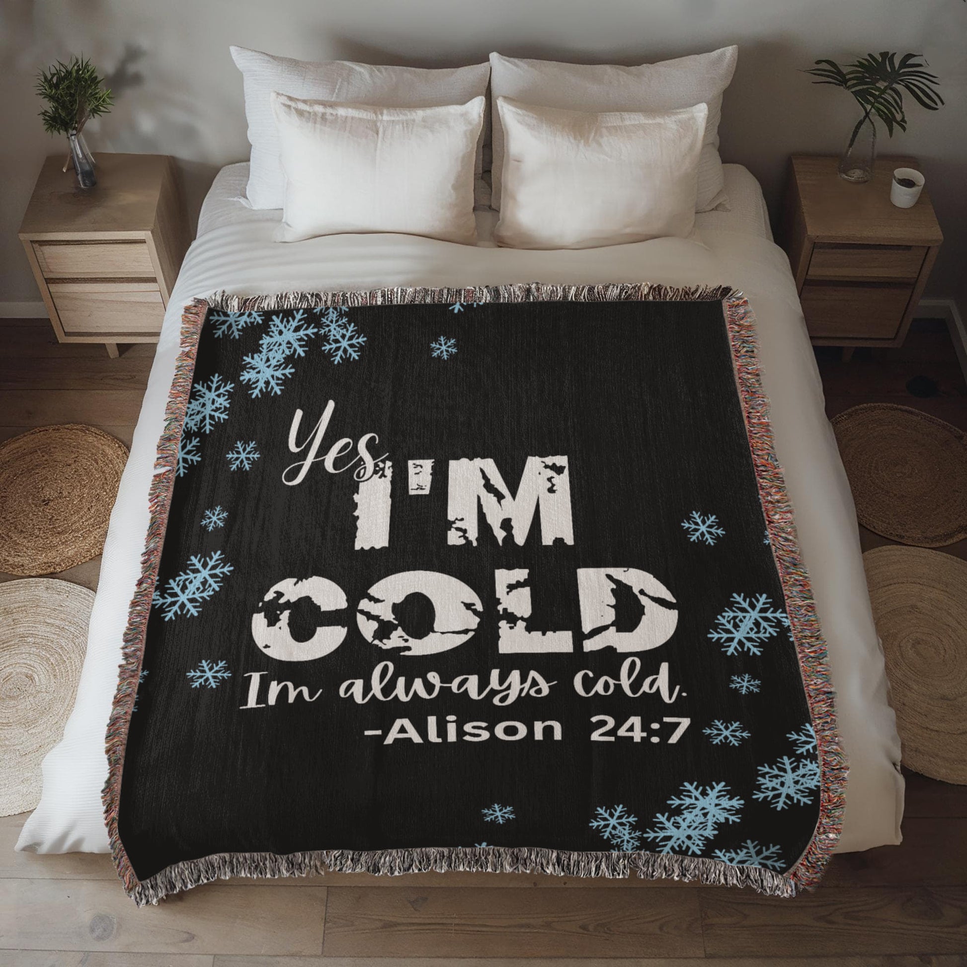 Personalized Always Cold Blanket – A Snuggly Statement for Perpetually Chilly Souls - Offbeat Opulence