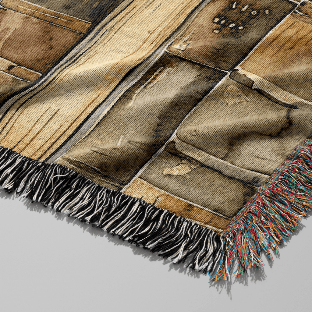 Personalized "Books Are Cheaper Than Therapy" Woven Blanket closeup – Gift for Introverted Readers - Offbeat Opulence