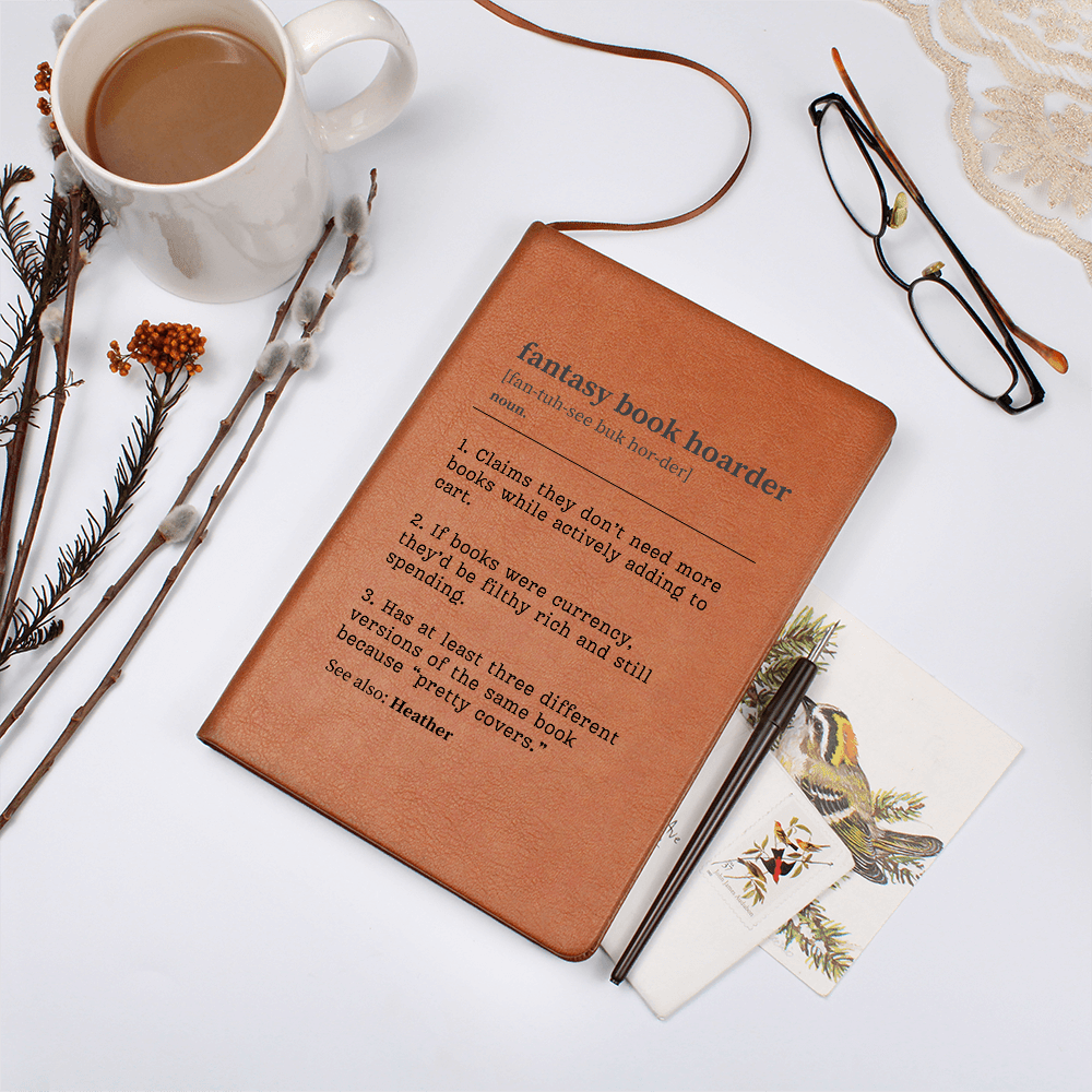 Personalized Fantasy Book Hoarder Journal – A Tribute to Your Never-Ending Collection-Offbeat Opulence