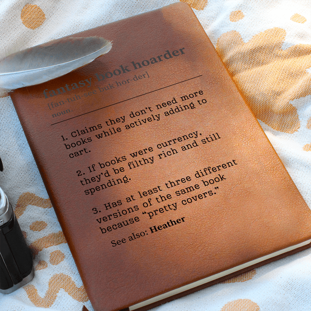 Personalized Fantasy Book Hoarder Journal – A Tribute to Your Never-Ending Collection-Offbeat Opulence