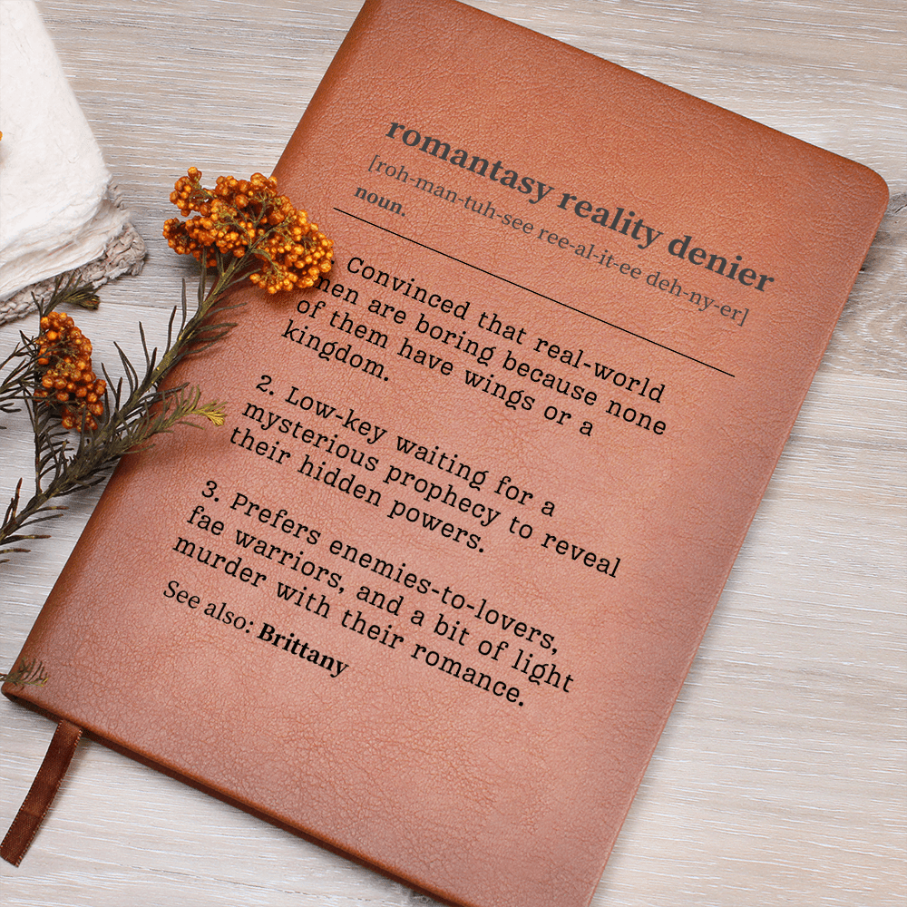 Personalized Romantasy Reality Denier Journal – A Bookish Escape for Fantasy Romance Lovers-Offbeat Opulence