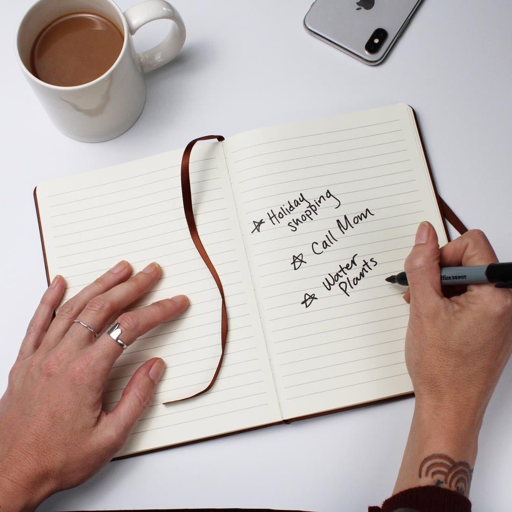 Personalized "The Plot Twist" Fantasy Journal – Vegan Leather Notebook-Offbeat Opulence