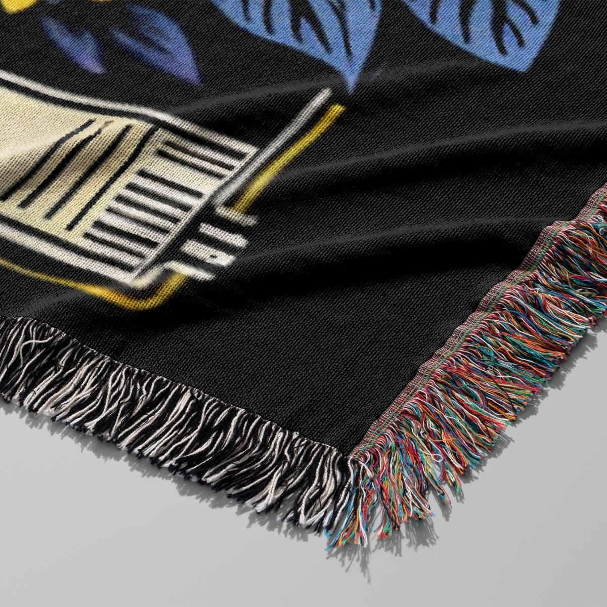 Personalized The Reader Woven Blanket – A Gothic Tribute to Bookish Devotion-Offbeat Opulence