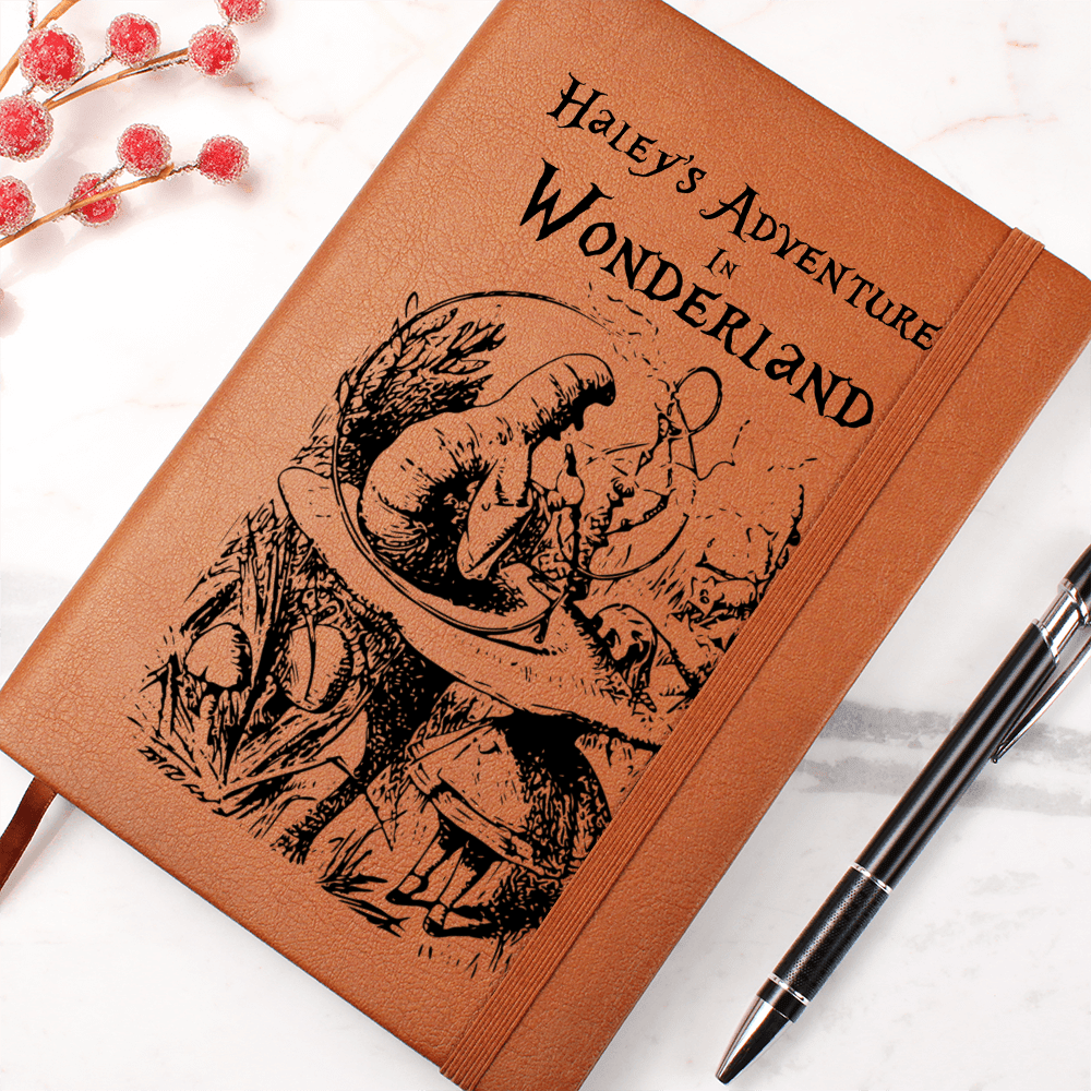 Personalized Wonderland Caterpillar Journal – Your Story, Your Adventure-Offbeat Opulence