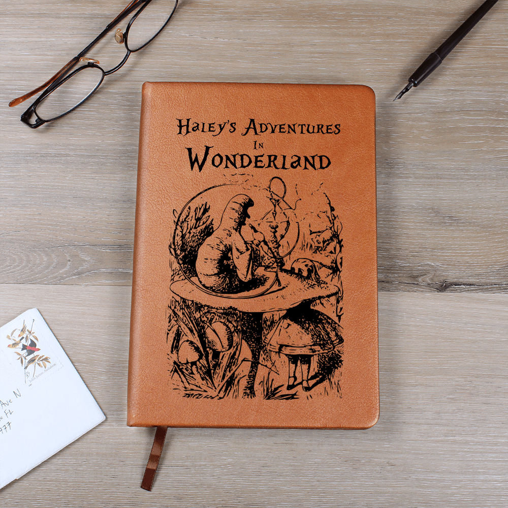 Personalized Wonderland Caterpillar Journal – Your Story, Your Adventure-Offbeat Opulence