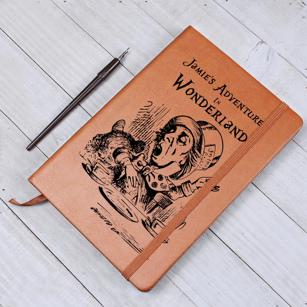 Personalized Wonderland Mad Hatter Journal – A Curious Companion for Your Thoughts - Offbeat Opulence