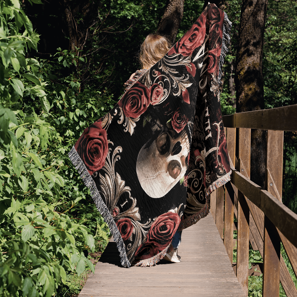 Phantasma – Officially Licensed Woven Tapestry Blanket - Offbeat Opulence