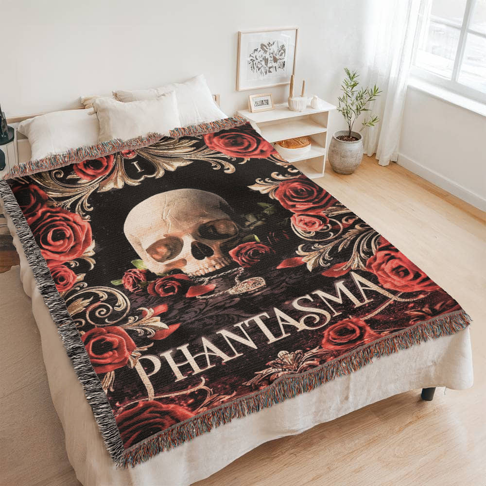 Phantasma – Officially Licensed Woven Tapestry Blanket - Offbeat Opulence