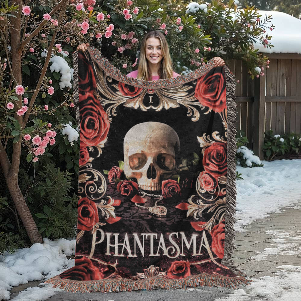 Phantasma – Officially Licensed Woven Tapestry Blanket - Offbeat Opulence