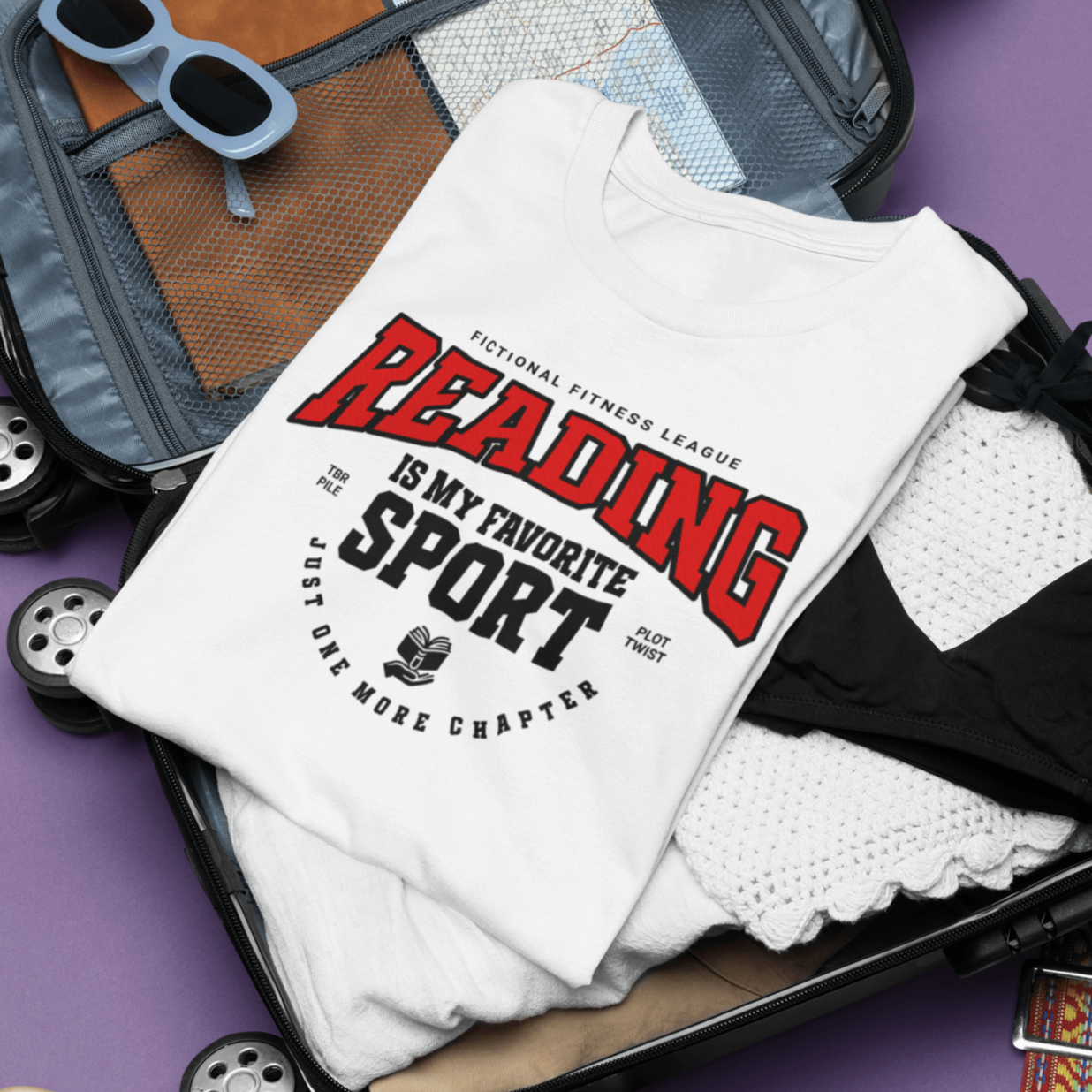 Reading Is My Favorite Sport T-Shirt – Bookish Athlete Tee - Offbeat Opulence