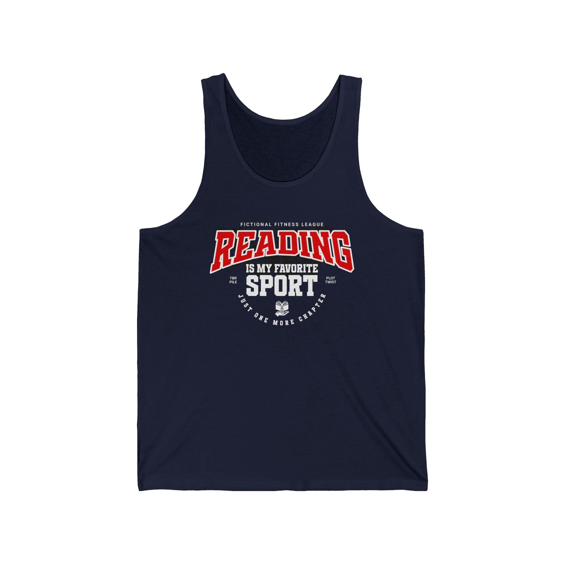 Reading Is My Favorite Sport Tank Top – Fictional Fitness League - Offbeat Opulence
