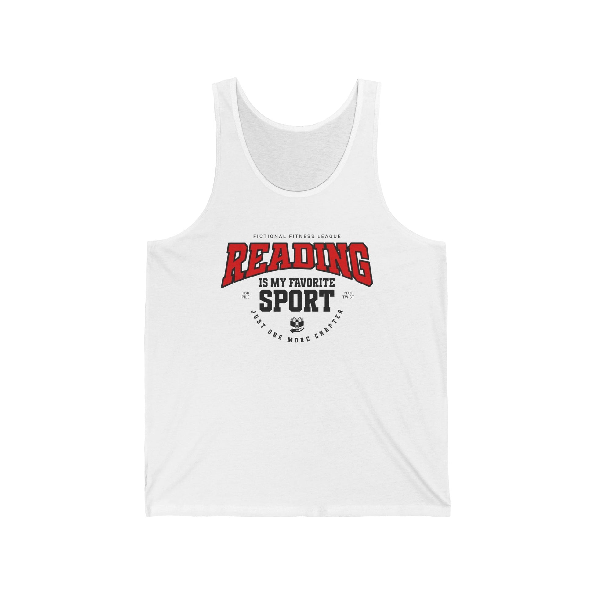 Reading Is My Favorite Sport Tank Top – Fictional Fitness League - Offbeat Opulence