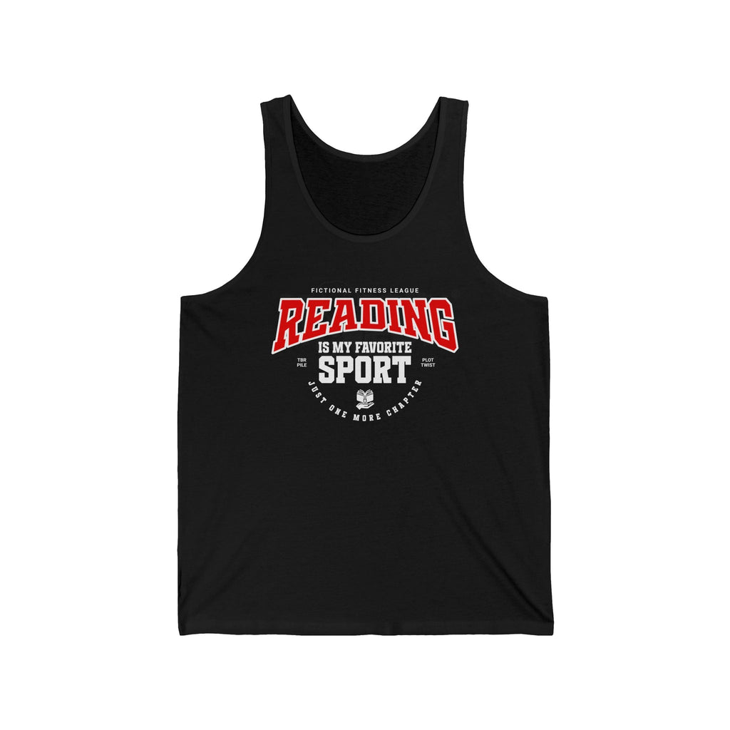 Reading Is My Favorite Sport Tank Top – Fictional Fitness League - Offbeat Opulence