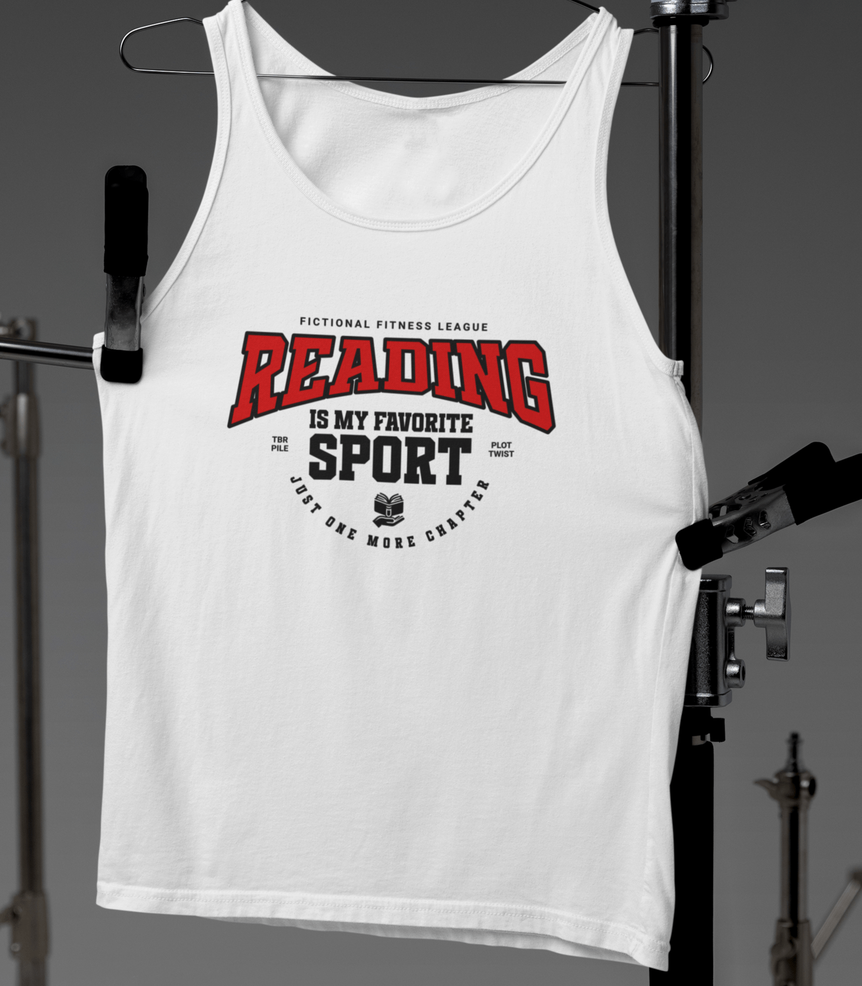 Reading Is My Favorite Sport Tank Top – Fictional Fitness League - Offbeat Opulence