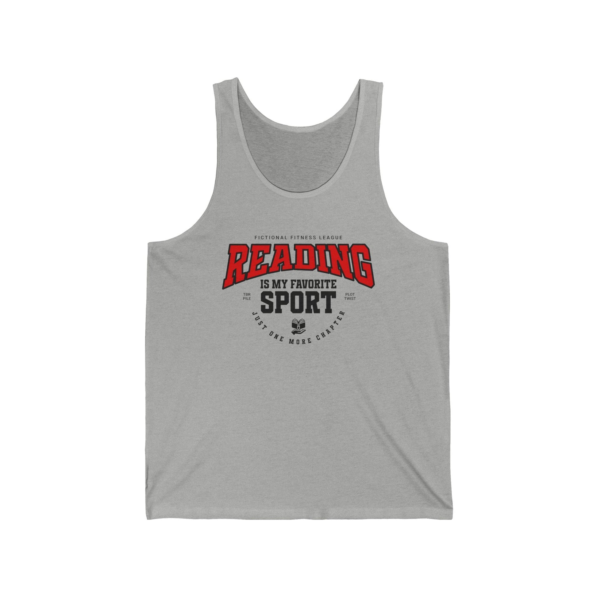 Reading Is My Favorite Sport Tank Top – Fictional Fitness League - Offbeat Opulence