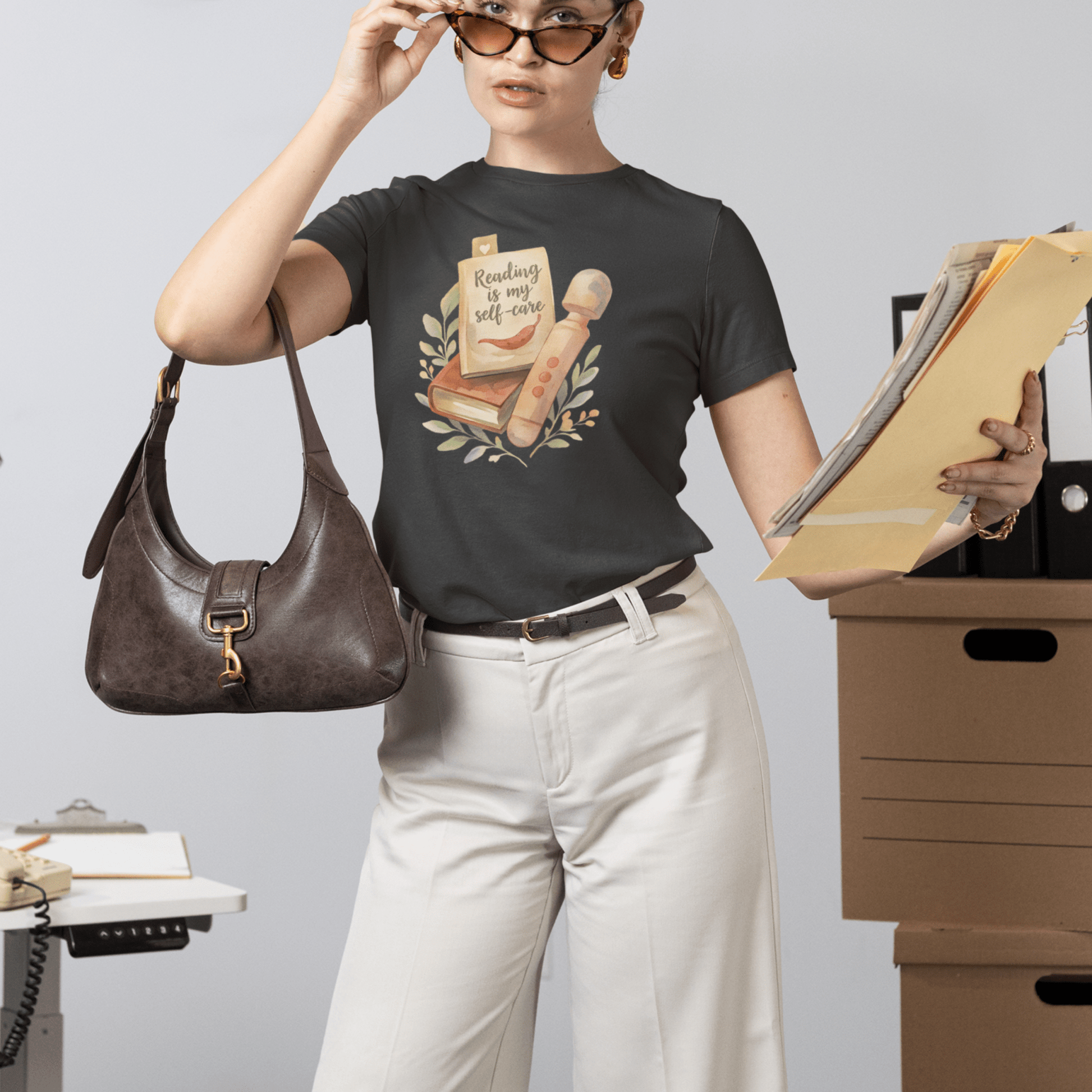 Reading Is My Self - Care T-Shirt – Spicy Reader Vibes Tee - Offbeat Opulence