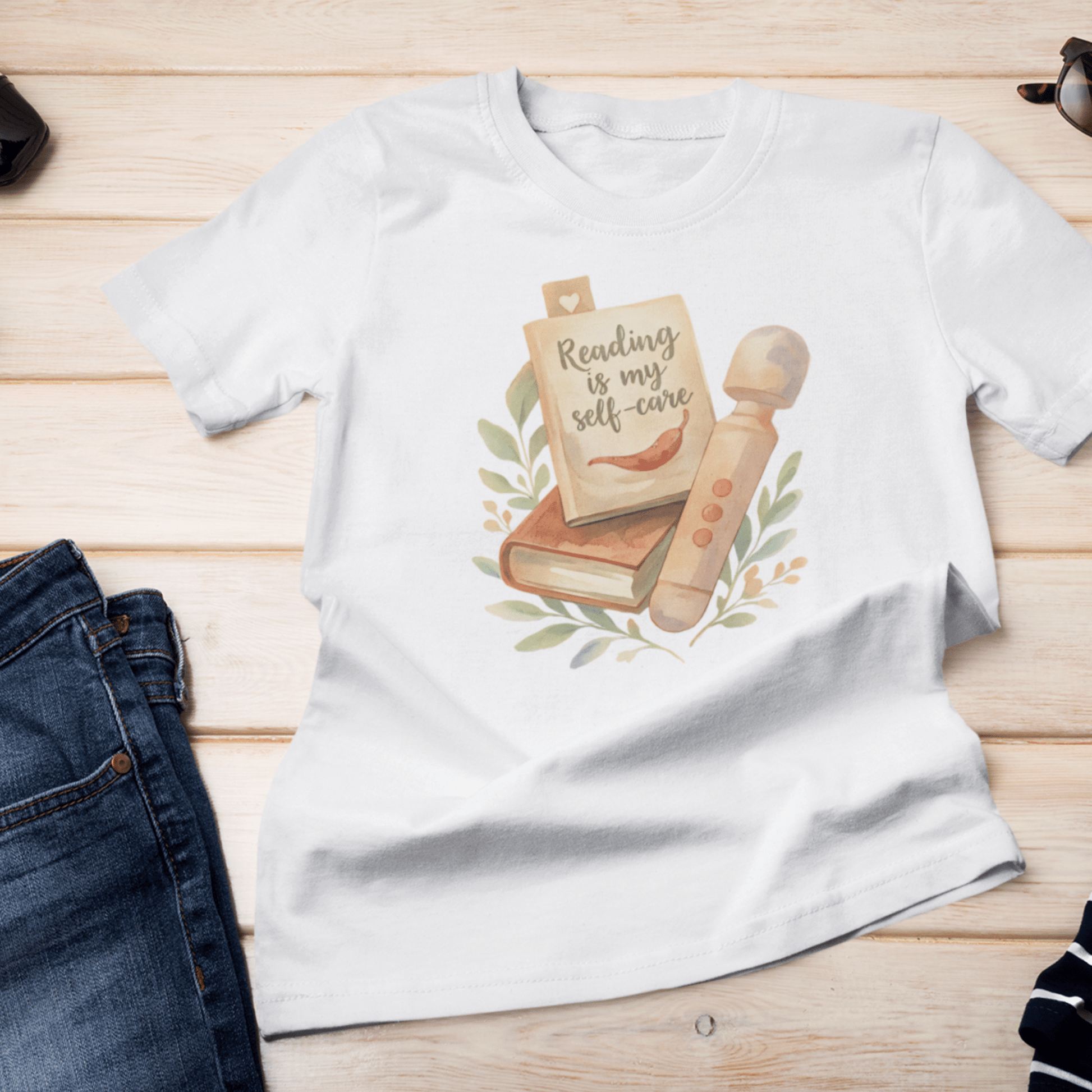 Reading Is My Self - Care T-Shirt – Spicy Reader Vibes Tee - Offbeat Opulence