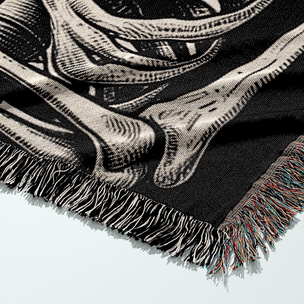 Rotting Gracefully – Woven Tapestry Blanket Gift for Readers - Offbeat Opulence