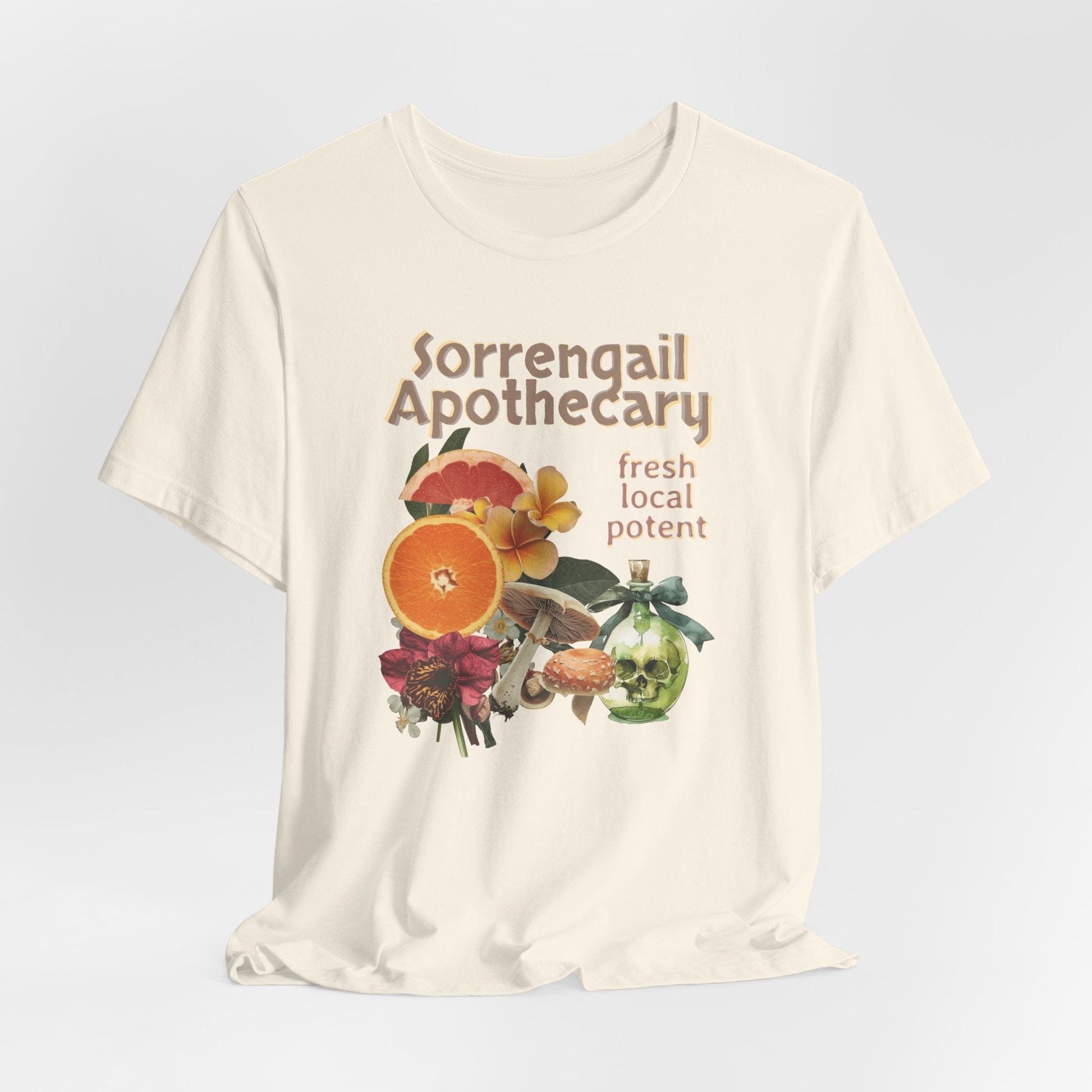 Sorrengail Apothecary T-Shirt – Fourth Wing - Inspired Cottagecore Chaos Tee - Offbeat Opulence