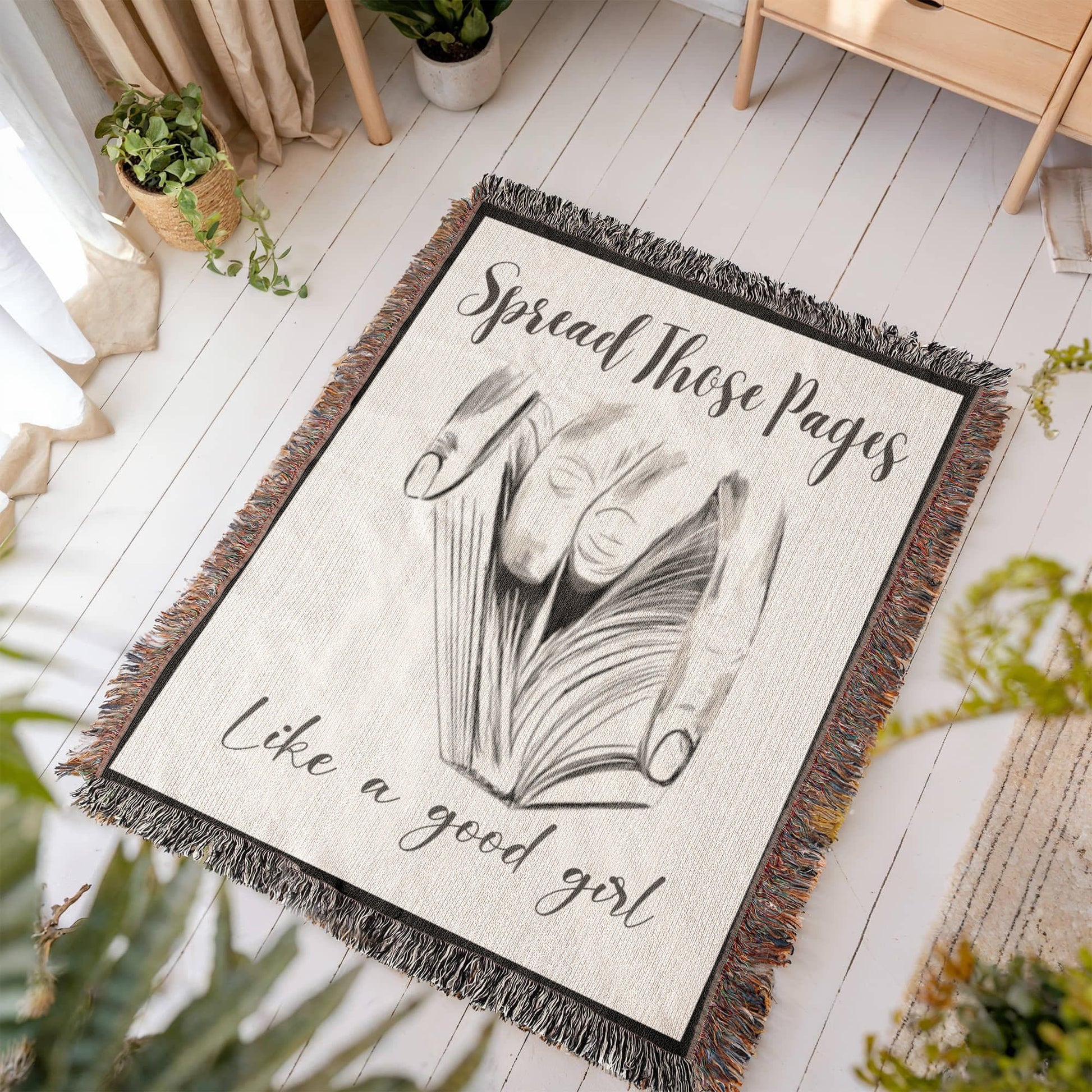 Spread Those Pages – Spicy Woven Blanket-Offbeat Opulence