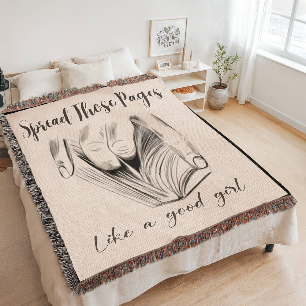 Spread Those Pages – Spicy Woven Blanket-Offbeat Opulence