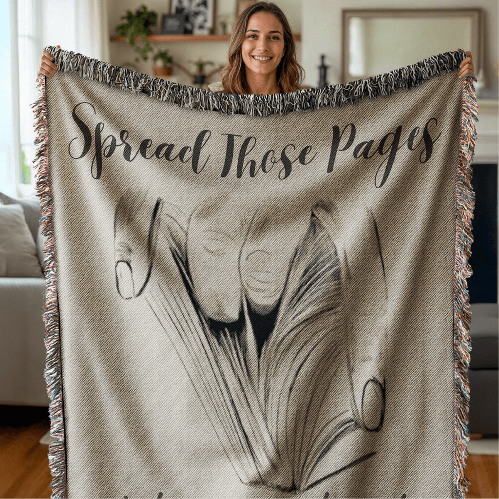 Spread Those Pages – Spicy Woven Blanket-Offbeat Opulence
