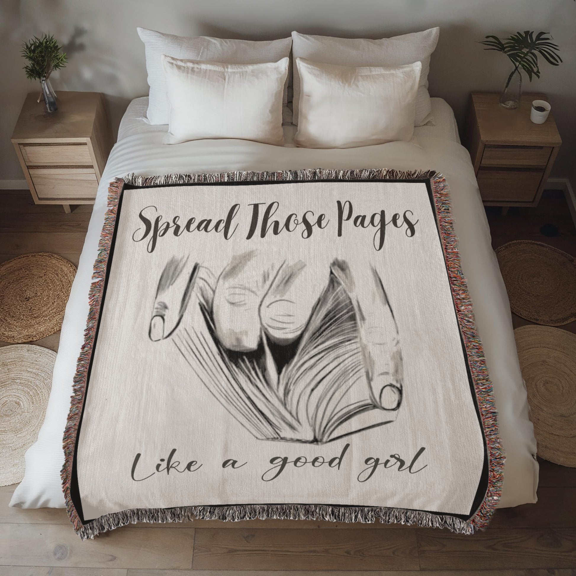 Spread Those Pages – Spicy Woven Blanket-Offbeat Opulence