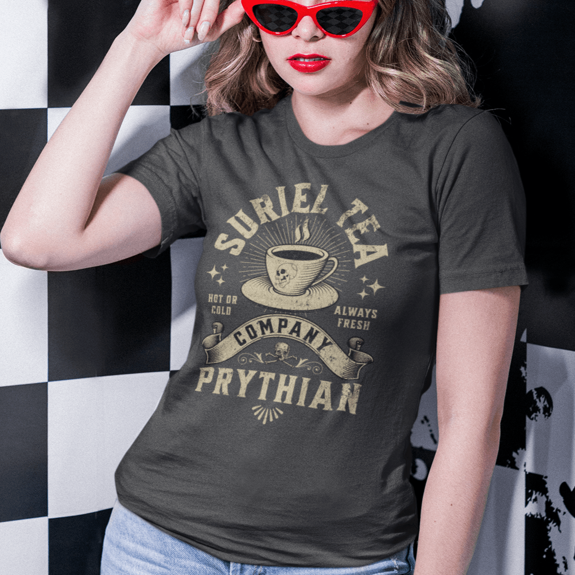 Suriel Tea Company T-Shirt – ACOTAR - Inspired Spicy Gossip Graphic Tee - Offbeat Opulence