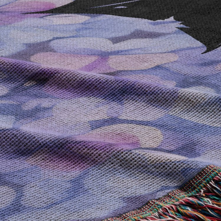 Violet's Dragons Woven Tapestry Blanket - Offbeat Opulence