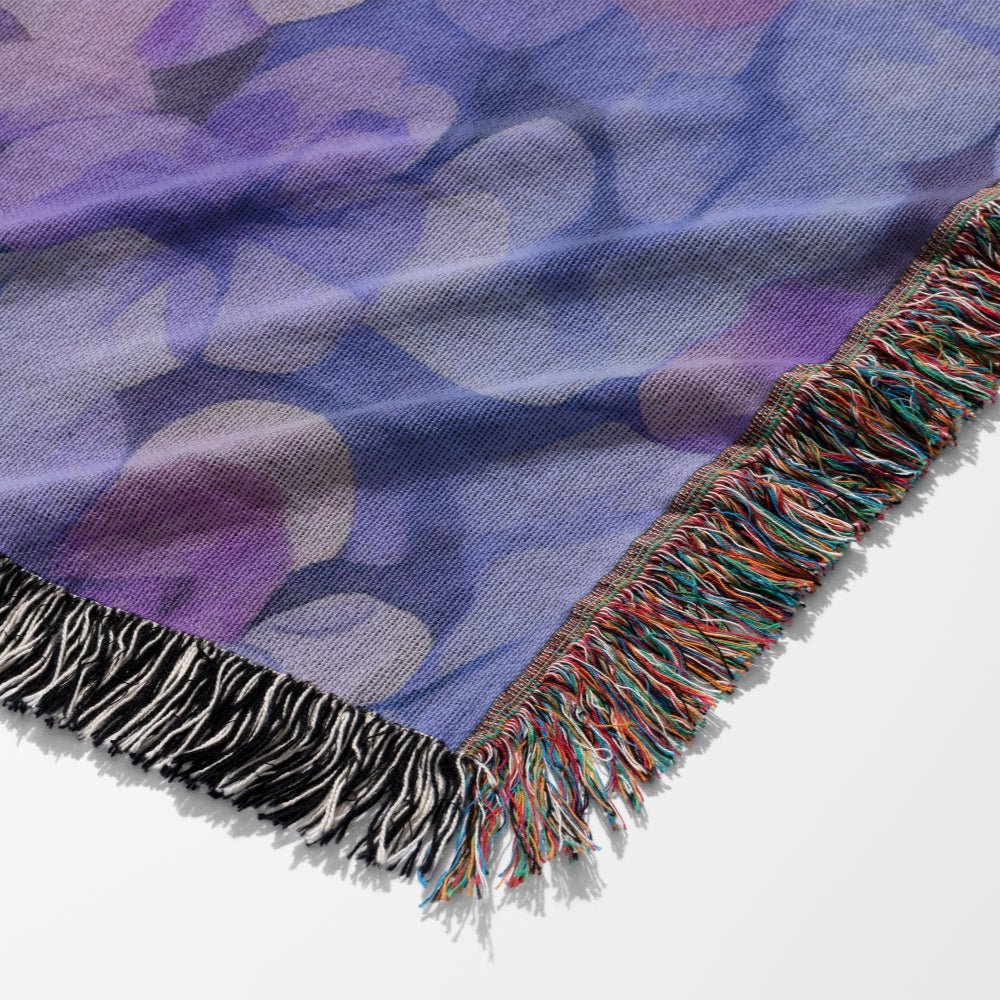 Violet's Dragons Woven Tapestry Blanket - Offbeat Opulence